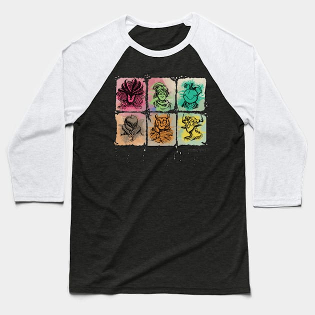 Ghost tiles Baseball T-Shirt by Cosmographia